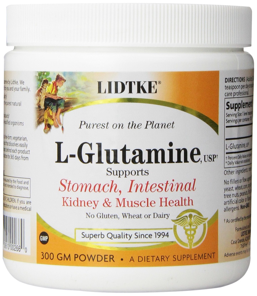 Lidtke Technologies L-Glutaminpulver, 300 Gramm
