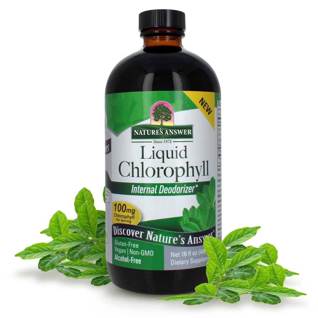 Réponse de la nature Chlorophylle liquide, 100 mg, 16 fl oz (480 ml)
