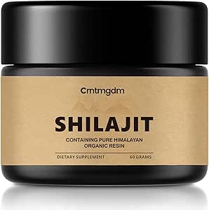 Shilajit Pure Himalayan Bio shilajit résine avec 85+ acide humique, minéraux traces et acide fulvic, puissant gel Shilajit pour les hommes et les femmes, Enhancer Premium pour l'énergie et le soutien immunitaire, 60g