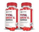 Justified Laboratories (2 Pack Vital Grow XL Performance Gummis 1000MG Advanced Formula Formuliert mit ACV Granatapfelfettsaft Pulver B12 Vegan Non GMO 120 Gummys
