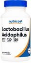 Nutricost Lactobacillus Acidophilus 2 miliardi di CFU per porzione (120 capsule)