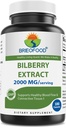 Brieofood Bilberry Extract 2000 mg pro Portion 180 Kapseln