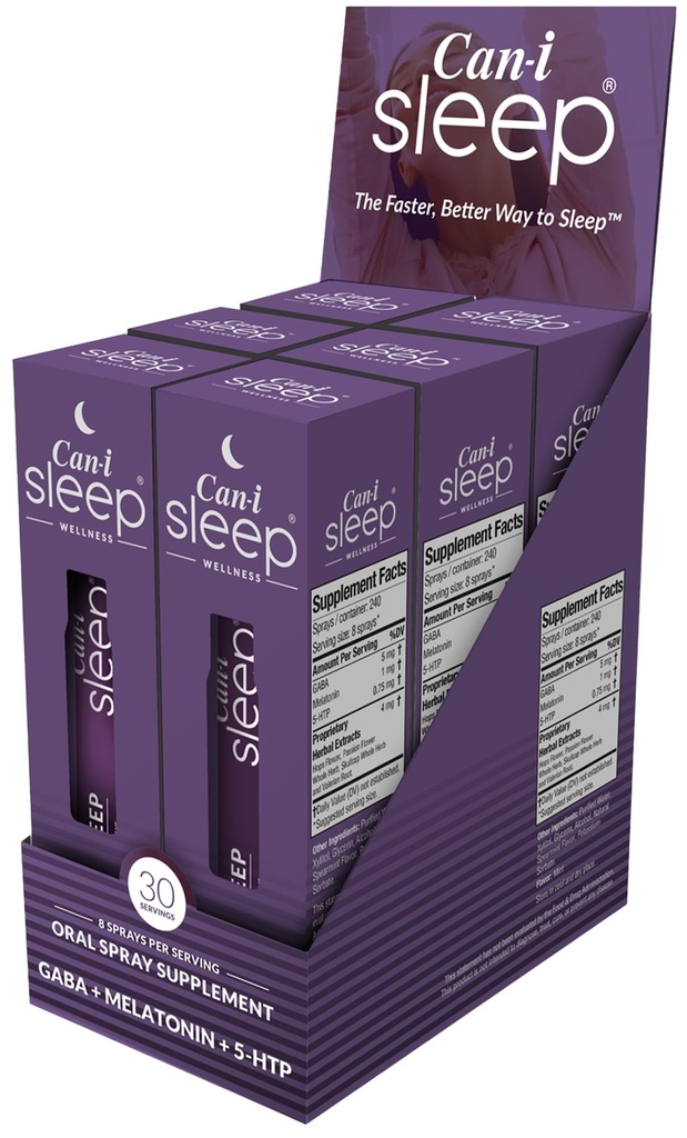 Schnellstes Schlafspray Arbeiten in 10 Minuten, beste Schlafhilfe für Erwachsene, Relaxium durch die Nacht mit Can-i schlafen alle natürlichen Schlaf Vitamine - 180 Servierungen
