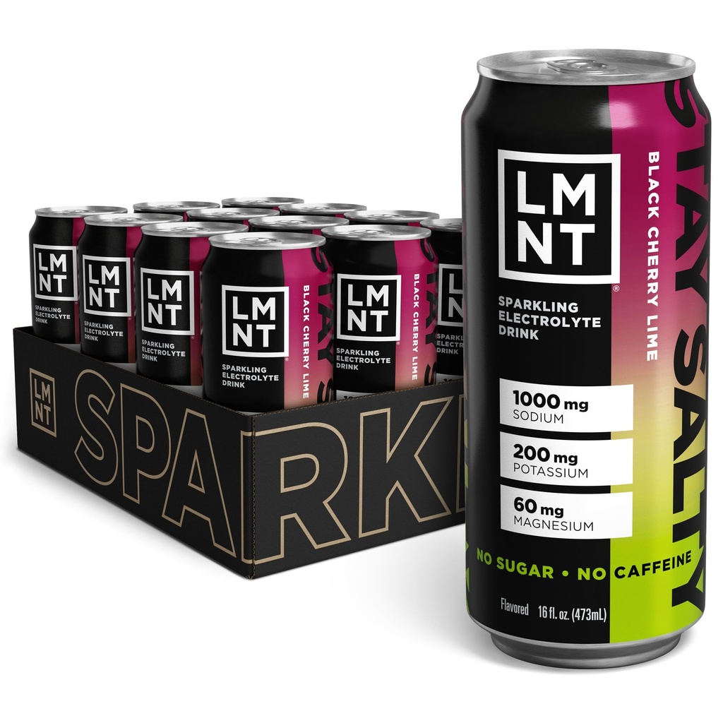 Boissons LMNT Sparkling Electrolyte Drink - Black Cherry Lime