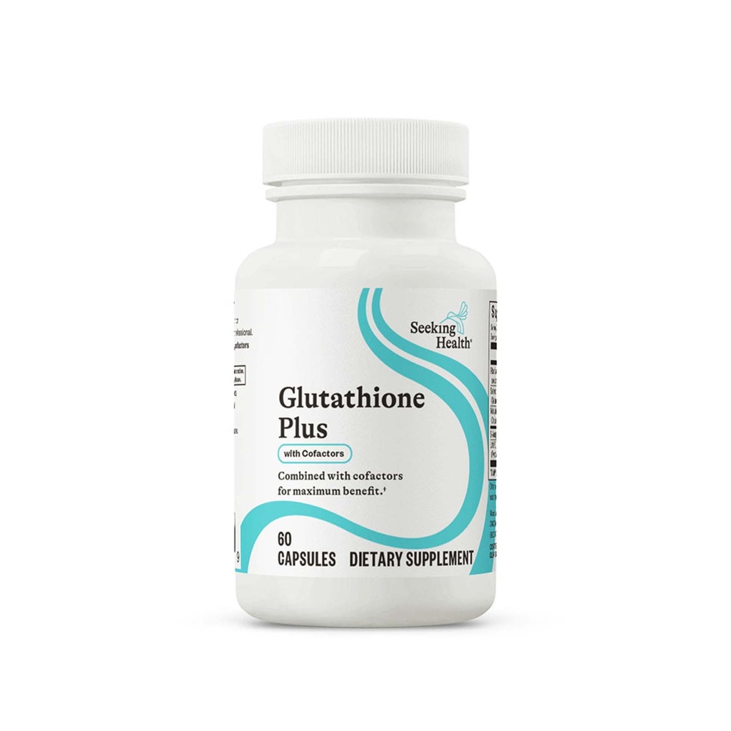 Alla ricerca di salute Glutathione Plus, 100 mg S-Acetyl-L Glutathione con cofattori, supporto immunitario e disintossicazione, salute del fegato, supporto radicale antiossidante e gratuito, vegetariano (60 capsule)