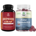 Bundle di lampone chetoni, Estratto di tè verde &amp; Miscela di mango africano e Gummies di zinco ad alta resistenza per gli adulti - Potenti ingredienti per accelerare la perdita di peso, Gluten e Gelatin Free