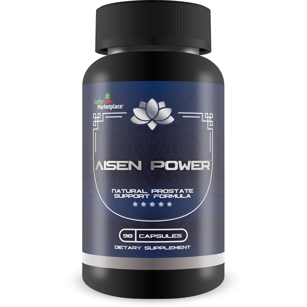 Aisen Power Supplement - Supplément de soutien prostate mâle - Aide flux urinaire sain et videur de Bladder - Support d'inflammation réduit - Support de la taille de la prostate - Aisen Power Pills