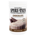 Natures Plus SPIRU-TEIN, Schokolade - 1.05 lb - Pflanzenbasierter Proteinshake - Non-GMO, Vegetarisch, Glutenfrei - 17 Gesamt Servierungen