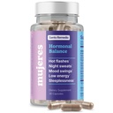 Santo Remedio Hormonal Balance, complément alimentaire, soulagement des symptômes de la ménopause, aide à réduire les éclairs chauds, les sueurs nocturnes et les éboulements d'humeur, ingrédients cliniquement prouvés, sans hormones, 30 portions