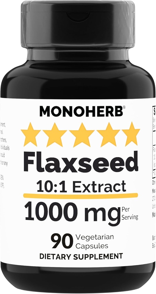 MONOHERB Extrait de lin 1000 mg - 90 capsules végétariennes