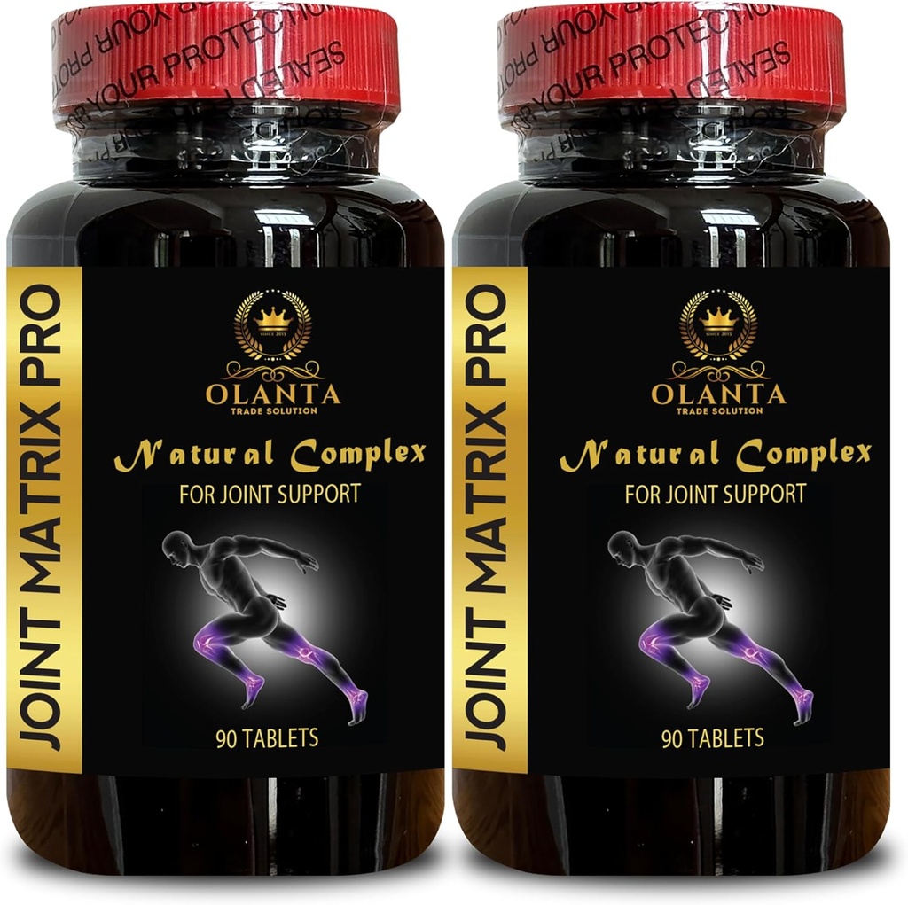 Joint Matrix PRO Complex - Integratori per Ginocchiera per Flessibilità Congiunta, Supporto Congiunto per Uomo & Donne, Guida alla Flessibilità - 2 Bottiglie