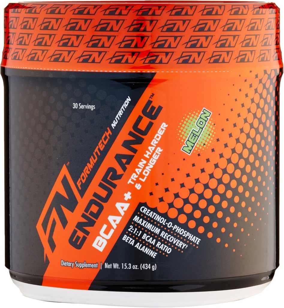 Endurance BCAA Plus, conçue pour l'entraînement plus dur et plus long avec Beta Alanine, Melon, 434 Gram