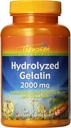 Thompson Hydrolyzed Gelatin 2000mg | Bovine-Sourced Protein & Collagen für gesunde Zellen & Nägel Unterstützung | Verbesserte Absorption | 60 Tabletten | Paket von 2