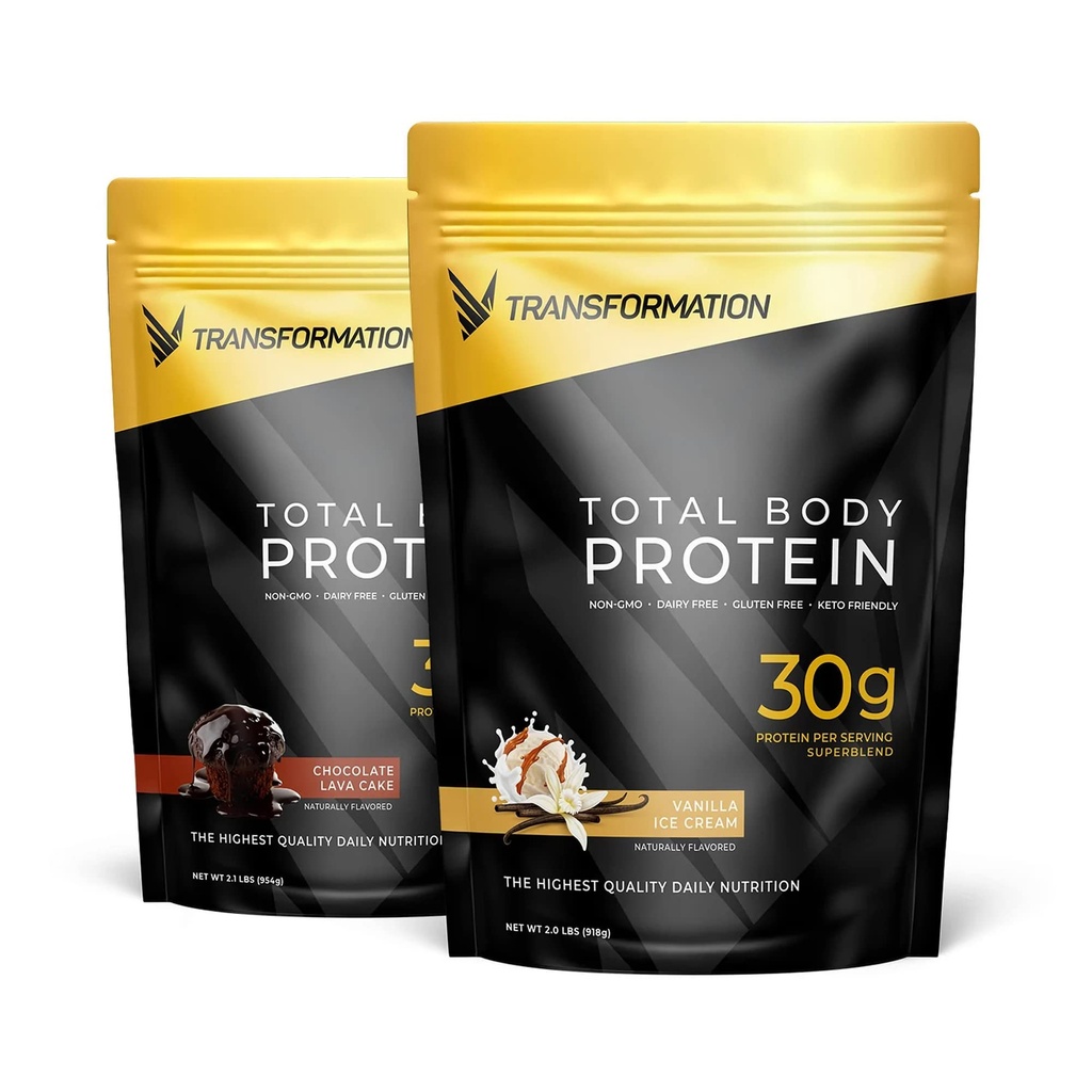 Transformation Chocolat et poudre de protéines de vanille de 30G Multi-Protéine Superblend