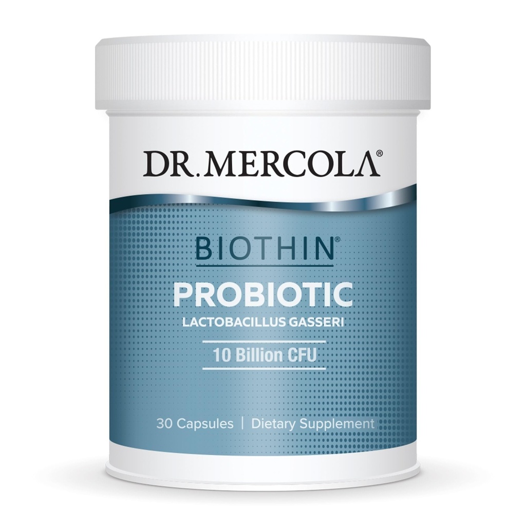 Dr. Mercola Biothin Probiotic - Lactobacillus Gasseri BNR17 - Supports Digestive Health & Metabolism - 30 Delayed-Release Capsules (30 Servings)