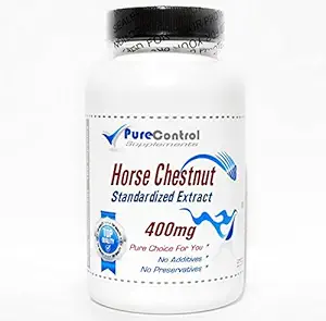 Horse Chestnut Standardized Extract 400mg // 100 Capsules // Pure // by PureControl Supplements