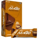 Barre de protéines NuGo, beurre d'arachide, 11g de protéines, sans gluten, 15 Nombre