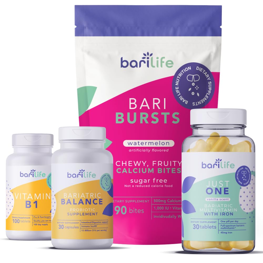 Bari Life Manche gastrique, Bypass gastrique Vitamine and Supplement Starter Kit (Watermelon)