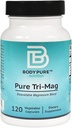 Pure Tri-Mag -Trois formes de magnésium fortement absorbé pour une variété de protocoles nutritionnels. Soulagement du stress, sommeil, santé cardiaque, muscles et métabolisme Soutien 120 capsules