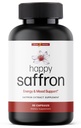 Ultra6 Nutrition Happy Saffron Supplements - 100% Pure Saffron Extract Supplemento per Eye Health Support - Mood Enhancer for Women & Men (90 Serve)