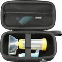 RAIACE Hard Travel Storage Case Compatibile con Asthma Inhaler, Inhaler Holder Asthma Bag con tasca in rete per Medicina e Accessori. (solo caso) - Nero