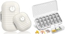 Travel Pill Organizer, 7 Tage und Pill Organizer 3 mal täglich, 7 Tage Pille Box - GloDeals Wöchentliche Pille Organizer Tägliche Medizin Container Dispenser Fall für Vitamin Fish Oil Supplement