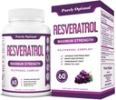 Integratore di resveratrolo puramente ottimale 1500mg – Trans-Resveratrolo dal nodo giapponese, Polyphenol Complex – Supporta l'invecchiamento grazioso, la vitalità, la salute della pelle cognitiva e – 60 capsule vegane