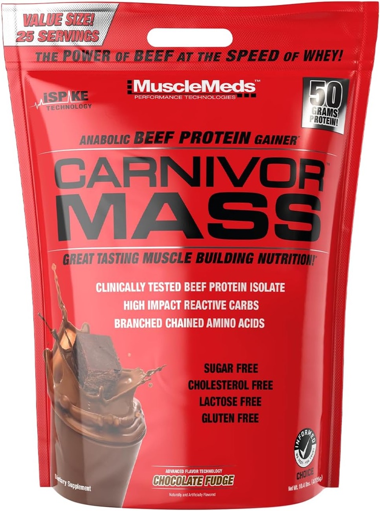 Schokolade Fudge Carnivor Maß 10lb von MuscleMeds