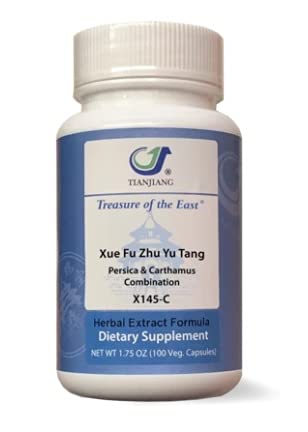 Treasure of the East, Persica & Carthamus Combination - Xue Fu Zhu Yu Tang (5:1 Konzentrierte Kräuterextraktgranulen, 100 Kapseln)
