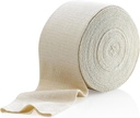 Elastische Tubular Support Bandage Größe F, 10M Box - Natürliche Farbe (4" x 33 Füße) für große Knie Unterstützung Bandage -Medium zu großen Oberschenkel, Baumwolle Spandex