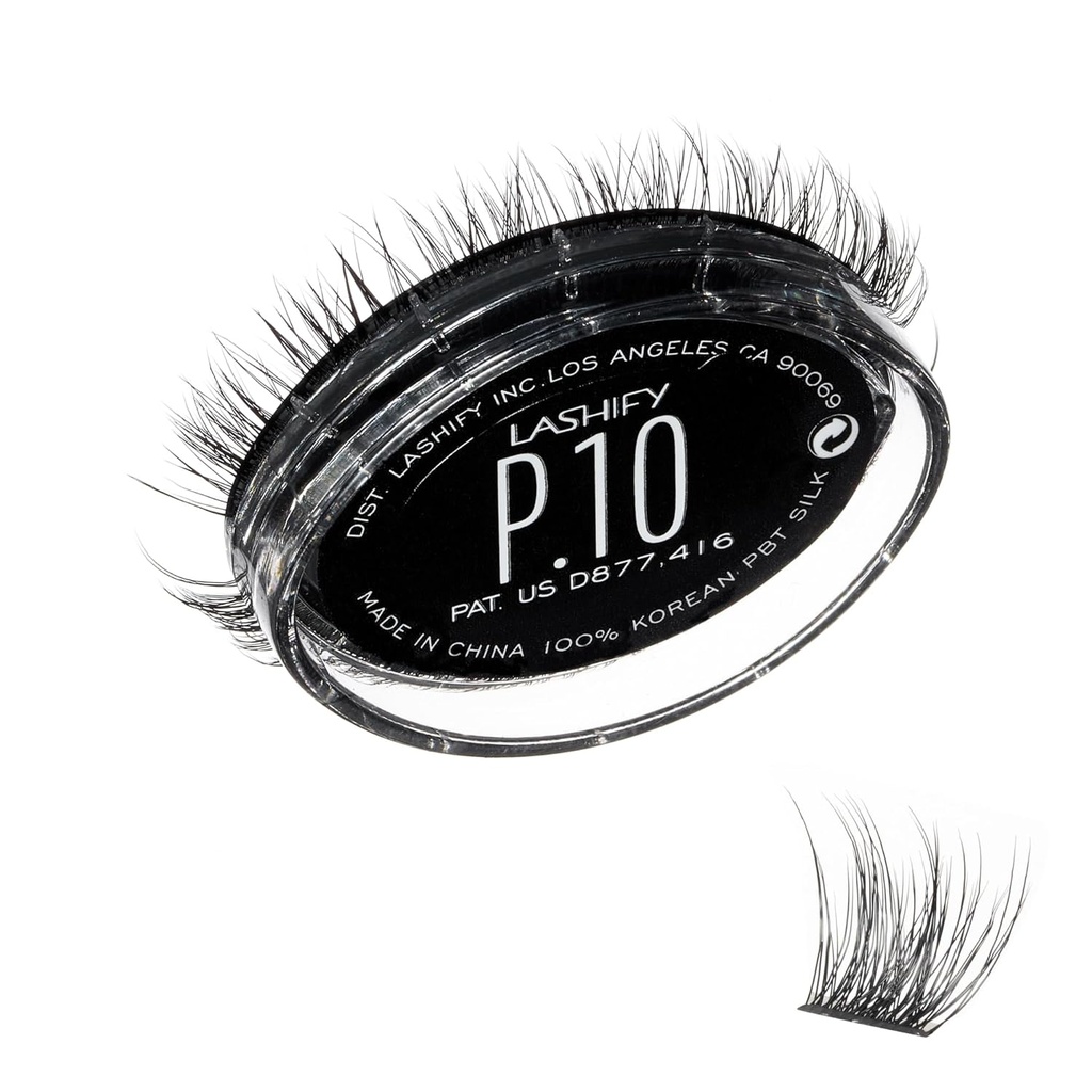 Lashify Plushy 10mm Gossamer cils en noir, facile bricolage faux cils pour un volumineux pourtant encore naturel look