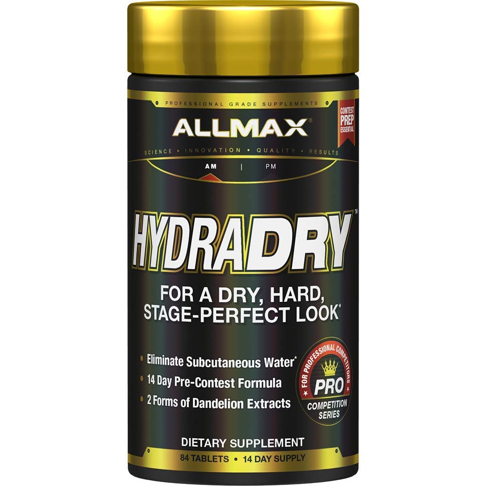 AllMAX Nutrition HydraDry, 14 jours avant le concours Système de perte d'eau, 84 comprimés