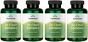 Swanson Tri-Fiber Complex - Verdauungsergänzung mit Psyllium, Oat Bran, & Apple Pectin - (100 Kapseln) (4 Packung)