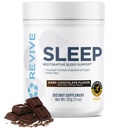 Revive MD Sleep Support Supplement für Erwachsene, Dunkle Schokolade - Schlafergänzungen mit Magnesium (Glycinate), Inositol, Glycine & L-Theanine - Fördert Entspannung & Schlaf Gesundheit (30 Portionen)
