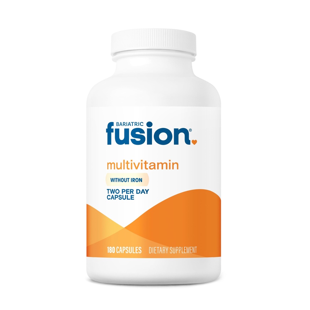 Bariatric Fusion Bariatric Multivitamin ohne Eisen | Post Bariatric Chirurgie Patienten | Iron Free Bariatric Vitamin für Magen Bypass und Sleeve Gastrectomy | 180 Kapseln | 3 Monate Versorgung