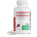 Bronson Resveratrol 500 Complex Standardisierte Trans-Resveratrol + Trauben Seed & Rotwein Extrakt, 250 Kapseln
