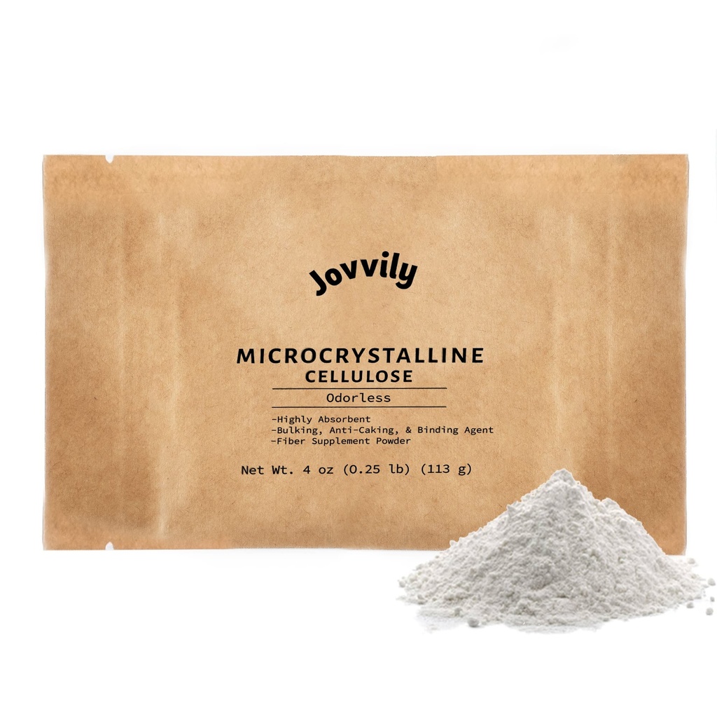 Mikrokristallines Cellulosepulver - 4 oz - Faserergänzung - Bindemittel - Hochabsorbierend