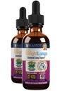Bright Lungs - Supplément de soutien au désintoxication pulmonaire pour aider à maintenir la santé pulmonaire et respiratoire globale - Grindelia, Lobelia, réglisse, cerise sauvage et plus!