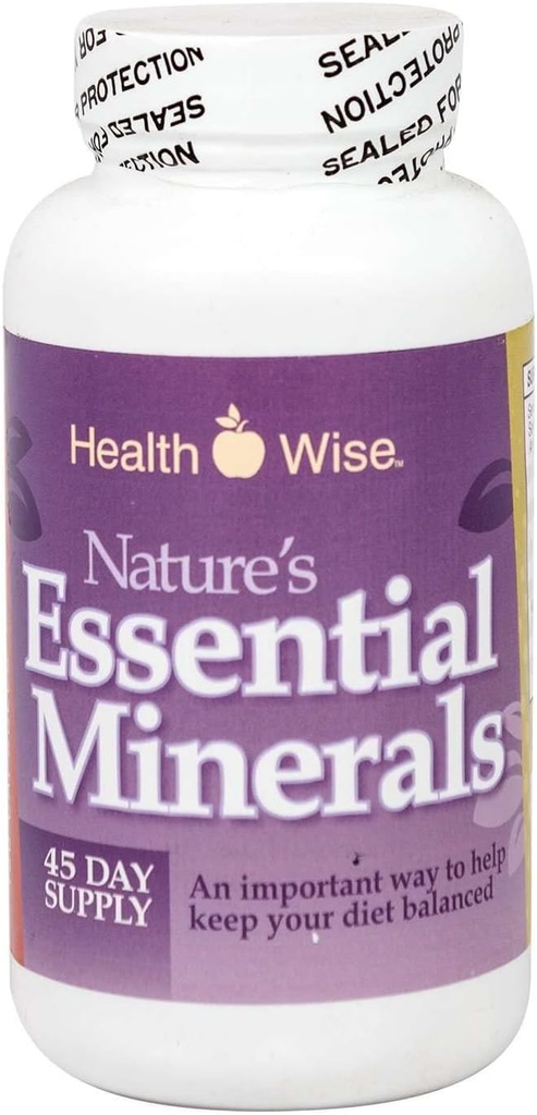 HealthSmart Nahrungsergänzung, Natur essentielle Mineralien, Immungesundheit, Herz-Kreislauf-Gesundheit, Knochengesundheit, 180 Kapseln