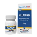 Superior Source Melatonin 5 mg - Healthy Sleep Support Supplement für Erwachsene - Melatonin Formel mit Kamillenhilfen Relaxation & Restful Sleep - 60 Sublingual Dissolving Tablets