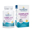 Nordic Naturals Complete Omega, Lemon Flavor - 60 Soft Gels - 565 mg Omega-3 - EPA & DHA mit Hinzugefügt GLA - Gesunde Haut, Kognition, Positive Stimmung - Non-GMO - 30 Servietten