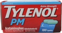 TYLENOL PM Extra Strength Pain Reliever/Nighttime Sleep Aid Caplets 100 ea