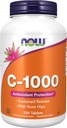Maintenant Aliments, C-1000 ,Maintenant Aliments Vitamine C-1000 Libération prolongée avec des hanches roses, 250 comprimés