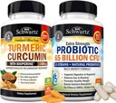 65 Billion CFU Daily Probiotic Supplement (1 Monat Versorgung) Plus Kurkuma mit schwarzem Pfeffer Extrakt 1500mg Complex (Trial Size)