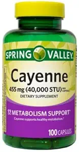 Spring Valley Cayenne Kapseln 455 MG 40000 STU 100 Count