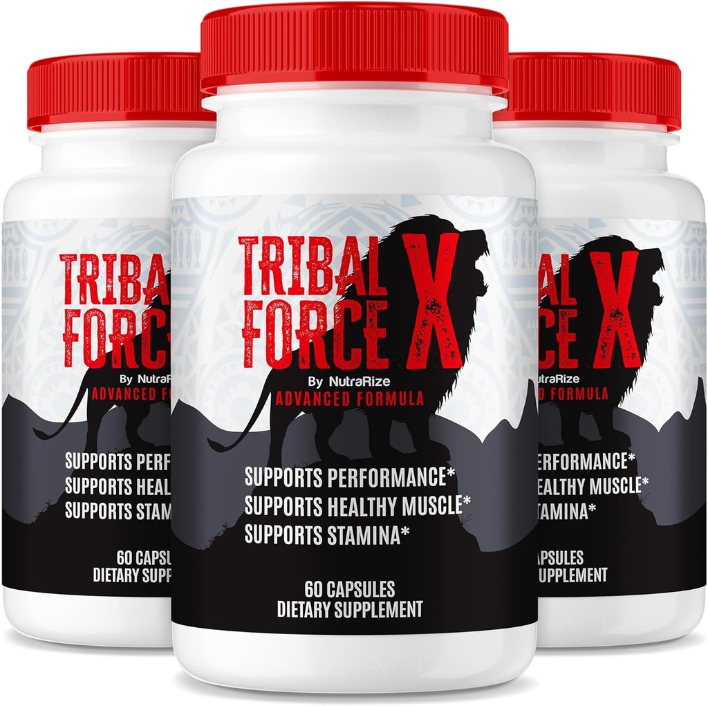 (3 Pack) Tribal Force X Capsules, TribalForceXL Supporto Max Performance per gli uomini, TribalForce X Tutte le pillole naturali, TribalForces XXL Formula maschile per l'energia duratura, TribalForces X Review (180 Capsules)