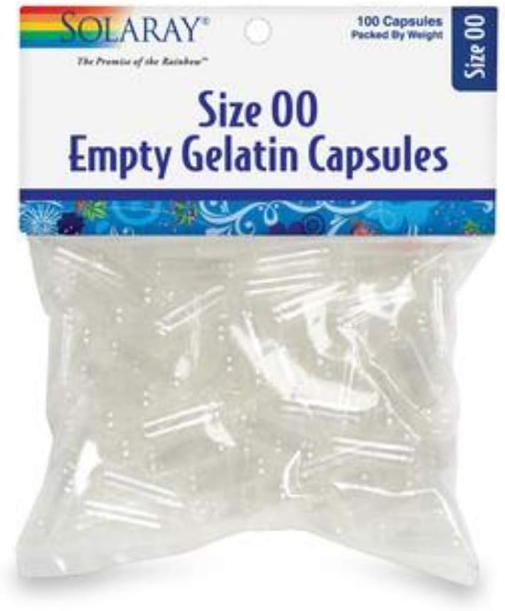 Solaray Capsula vuota Dimensioni 00 (Bag) | 100ct