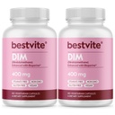 BESTVITE DIM (Diindolylmethan) 400mg mit Bioperin (240 vegetarische Kapseln) (120 x 2) - No Stearates - No Gelatin - Vegan - Non GMO - Glutenfrei