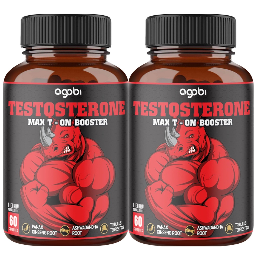 2 Packs 60 Capsules - 11 Herbes combinées avec Ginseng, Ashwagandha, Tribulus et plus.