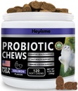 Cat Probiotic, Chews für Gut und Immune Gesundheit, Katzen Probiotische Ergänzung für Katzen Verdauungsunterstützung, Gesunde Verdauung, Cat Constipation und Durchfall Relief (120 Pillen, Lachs)